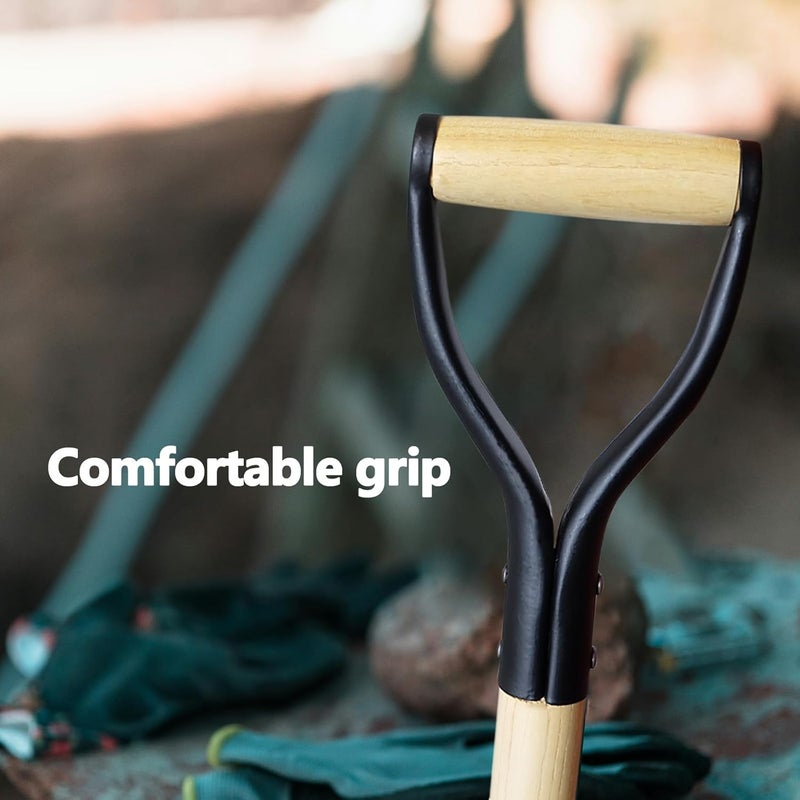 FORCOLID Spade Shovel for Digging, Edging Shovel, Lawn Edger Tool with D-Handle, Forged Steel Y-Grip, for Digging, Lawn Edging, Pruning, 45 inch Heavy Duty Weed Puller Tool - Image 5